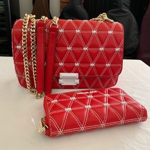 Michael Kors Sloan Quilted Shoulder Bag & Wallet